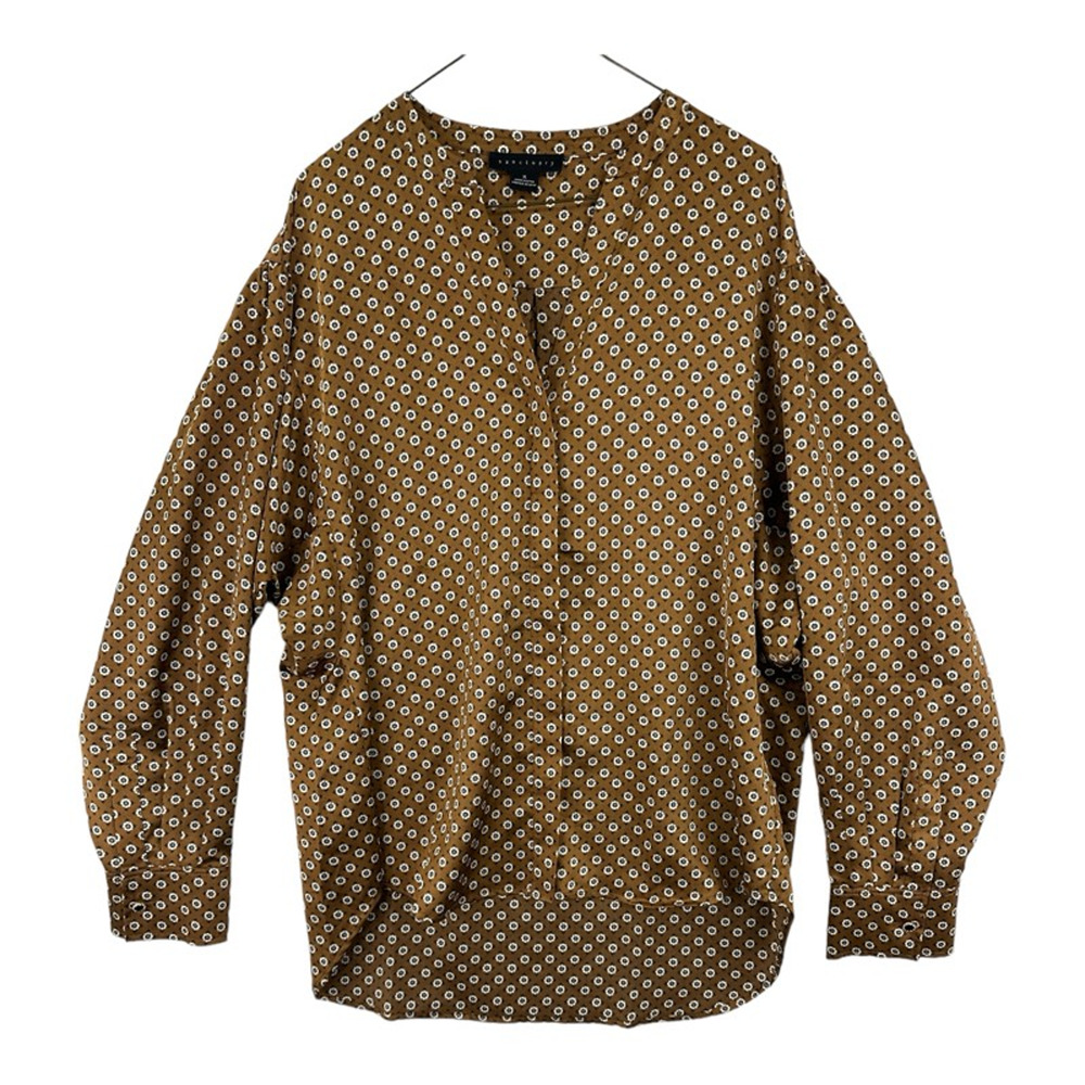 Sanctuary Floral Print Button Down Long Sleeve Blouse XL